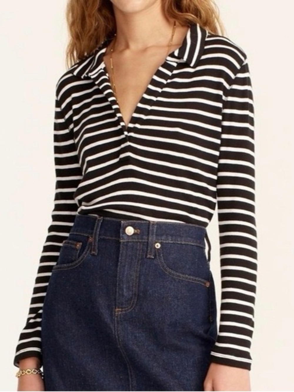 J CREW RIBBED POLO SHIRT